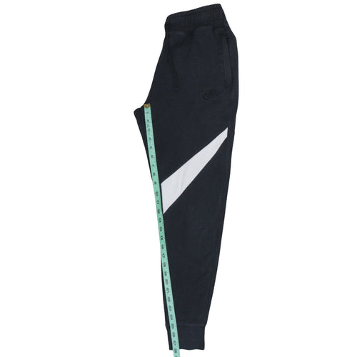 Nike Men's Black Jogger Sweatpants Small Logo Tapered Fit
