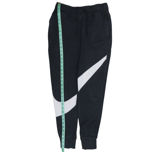 Nike Men's Black Jogger Sweatpants Small Logo Tapered Fit