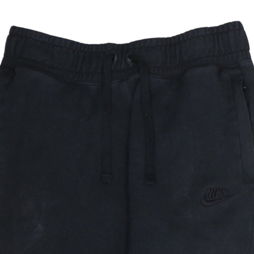Nike Men's Black Jogger Sweatpants Small Logo Tapered Fit