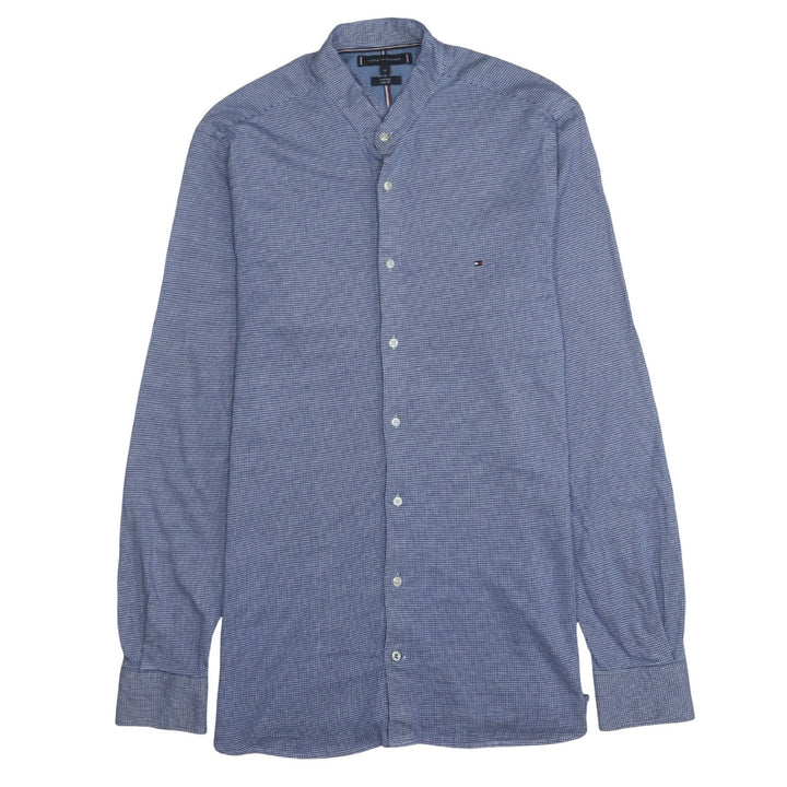 Tommy Hilfiger Men's Blue Slim Fit Long Sleeve Button-Up Shirt Size M