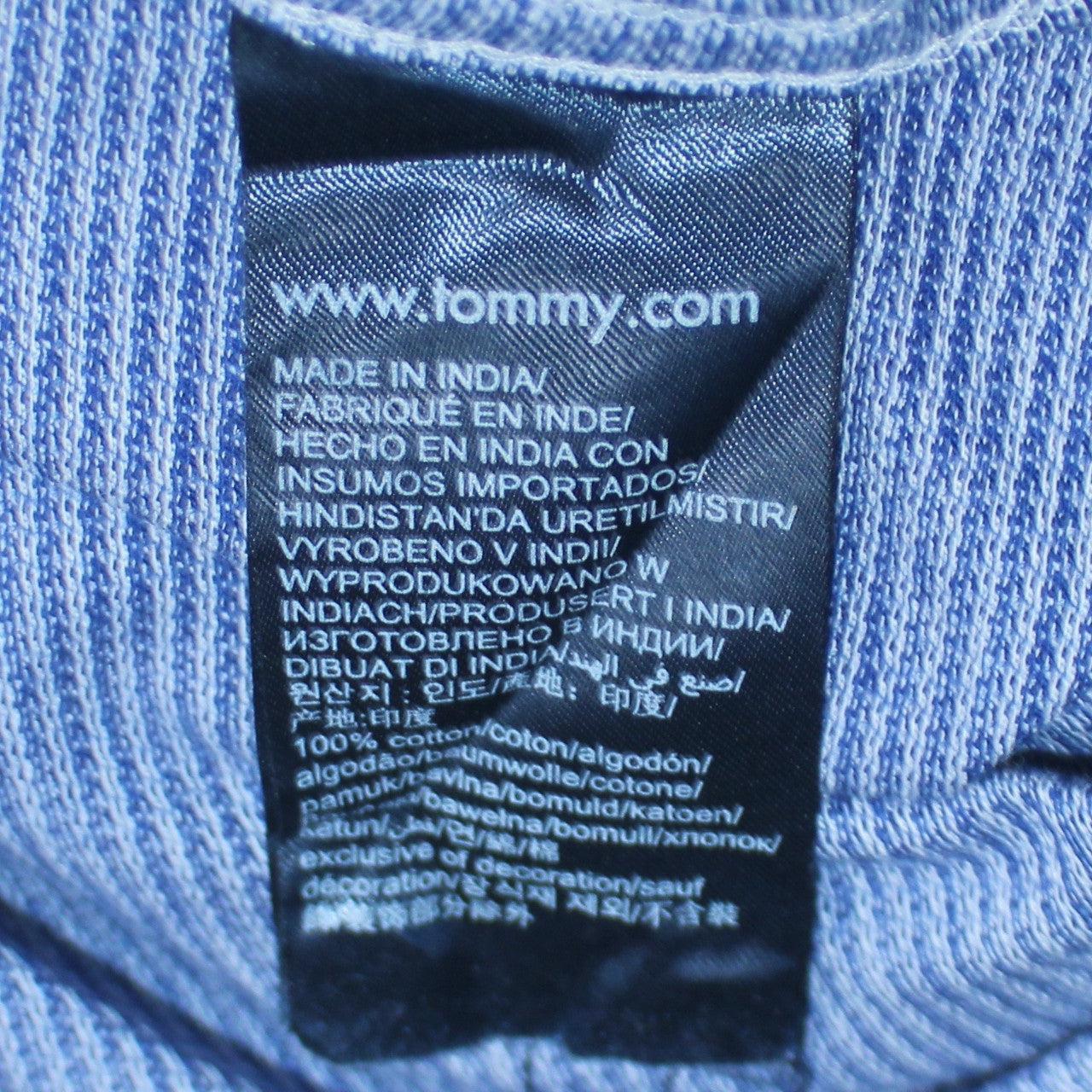 Tommy Hilfiger Men's Blue Slim Fit Long Sleeve Button-Up Shirt Size M