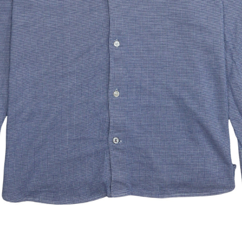 Tommy Hilfiger Men's Blue Slim Fit Long Sleeve Button-Up Shirt Size M