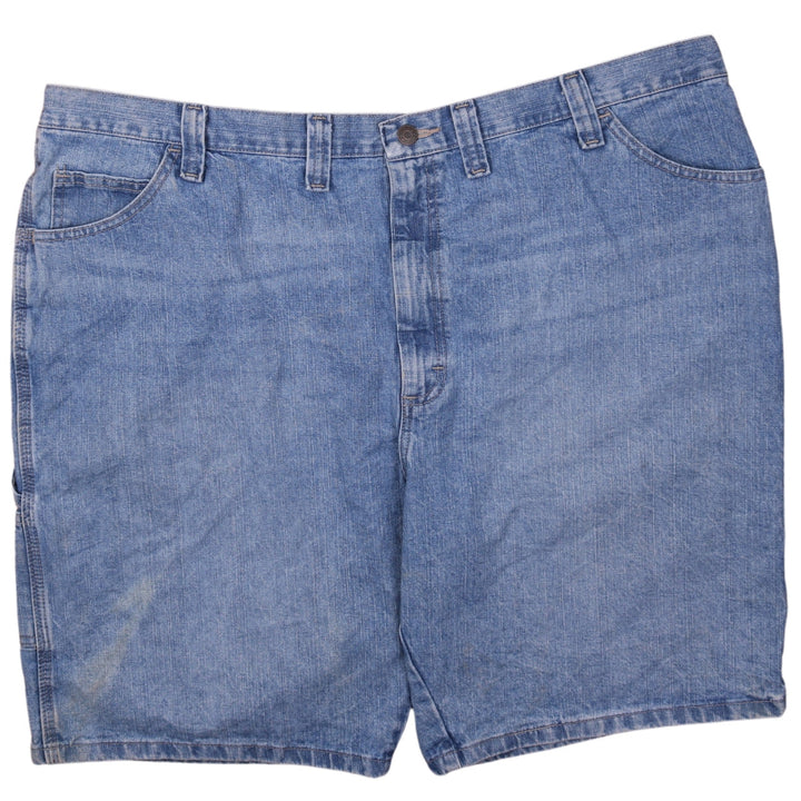 Wrangler Men's Blue Denim Cargo Shorts Size 46 Workwear Cotton