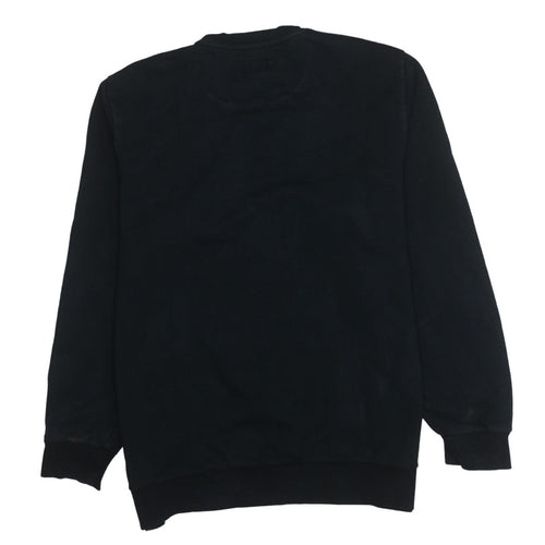 Converse Mens Black 2XL Crew Neck Pullover Sweatshirt