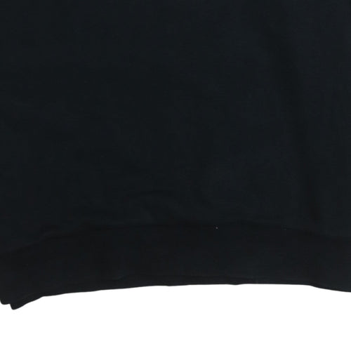 Converse Mens Black 2XL Crew Neck Pullover Sweatshirt