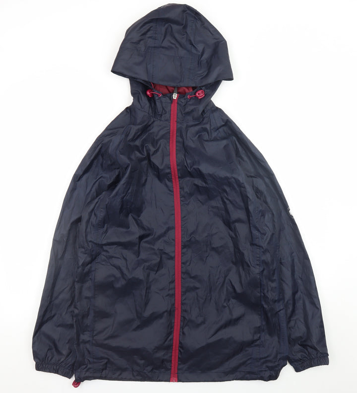 Cotton Traders Men's Blue XS Lightweight Hooded Windbreaker Jacket