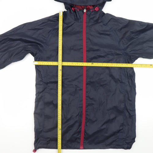 Cotton Traders Men's Blue XS Lightweight Hooded Windbreaker Jacket