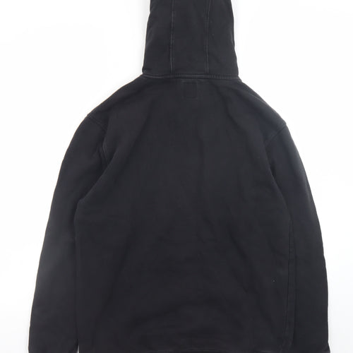 Vans Mens Black Pullover Hoodie Medium Camouflage Logo Fleece
