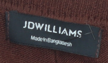 JD Williams Women Brown High Neck Knit Jumper Size M