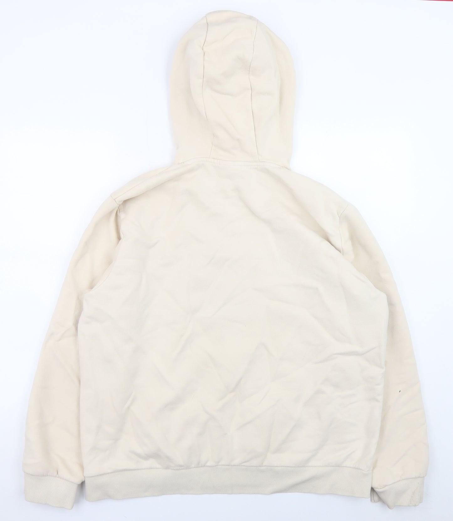 Ellesse Women's Beige Hoodie UK 18 Pullover Hooded Sweatshirt