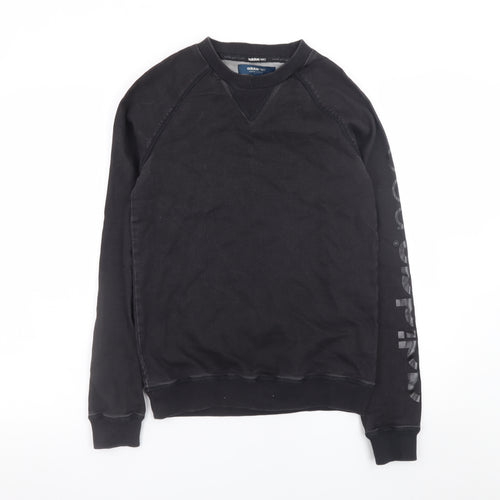 Adidas Neo Men's Black XS Pullover Sweatshirt With Logo Sleeve
