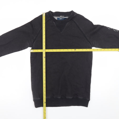 Adidas Neo Men's Black XS Pullover Sweatshirt With Logo Sleeve
