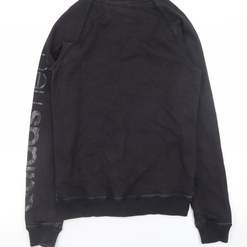 Adidas Neo Men's Black XS Pullover Sweatshirt With Logo Sleeve