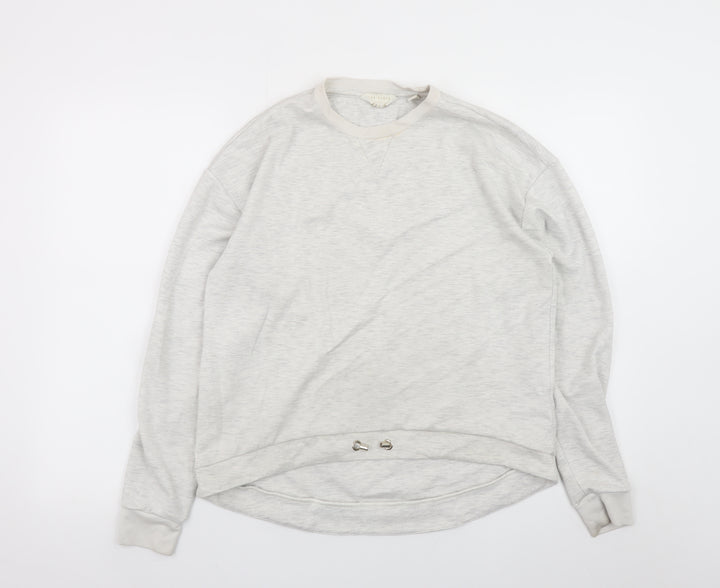 Ted Baker Women Grey Pullover Sweatshirt Size 10 Viscose Blend