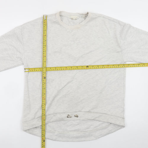 Ted Baker Women Grey Pullover Sweatshirt Size 10 Viscose Blend