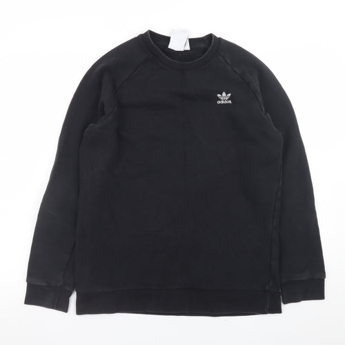 Adidas Men's Black Crew Neck Pullover Sweatshirt Size M