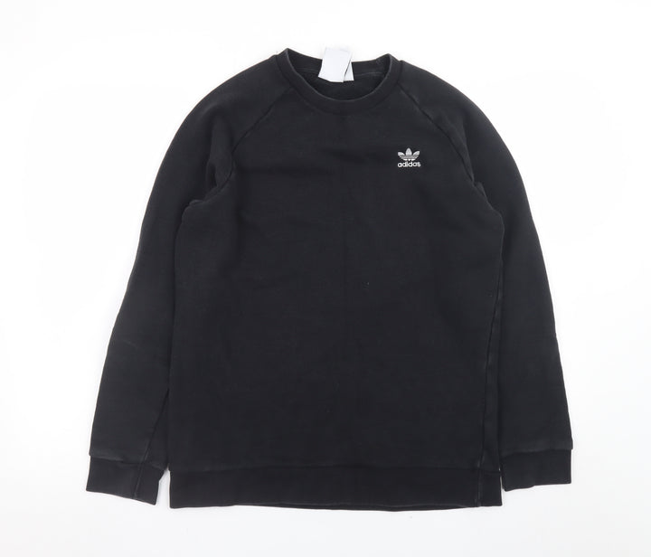 Adidas Men's Black Crew Neck Pullover Sweatshirt Size M