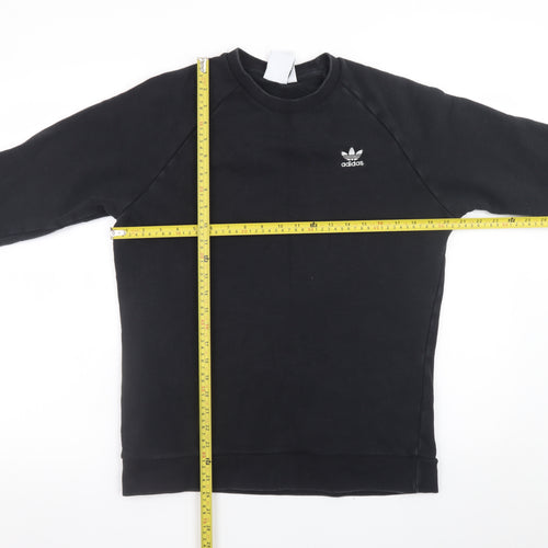 Adidas Men's Black Crew Neck Pullover Sweatshirt Size M