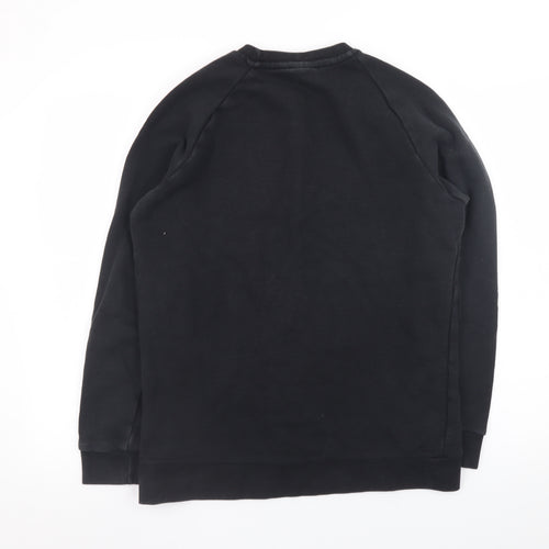 Adidas Men's Black Crew Neck Pullover Sweatshirt Size M