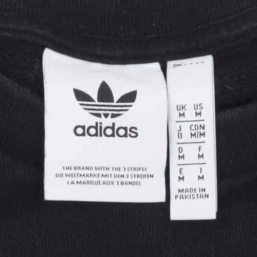 Adidas Men's Black Crew Neck Pullover Sweatshirt Size M