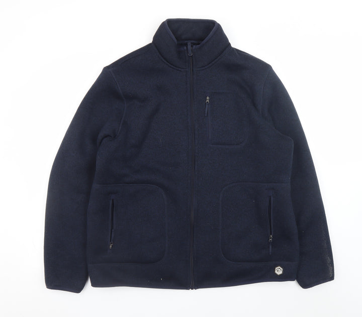 Marks and Spencer Men’s Blue XL Full Zip Fleece Jacket