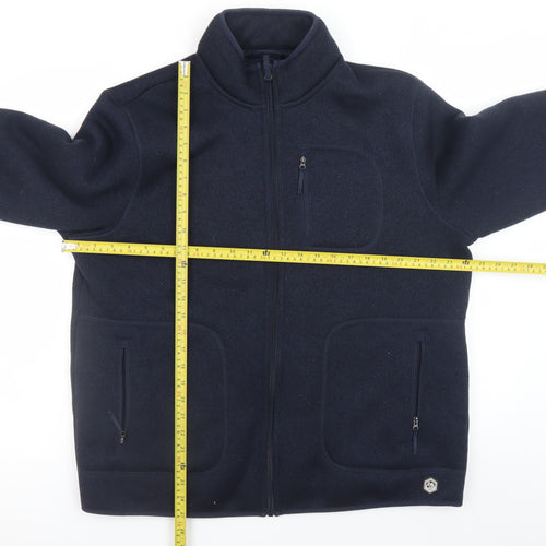 Marks and Spencer Men’s Blue XL Full Zip Fleece Jacket