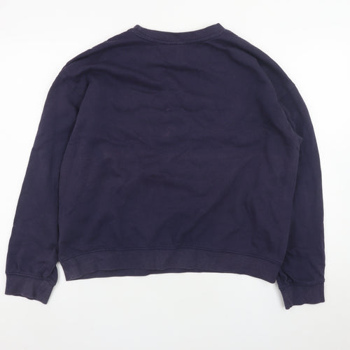 H&M Divided Women's Navy Chamonix Ski Graphic Cotton Sweatshirt M