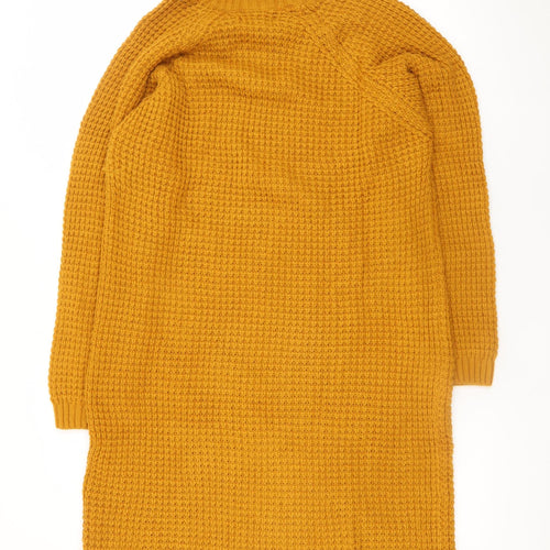 Chemistry Women’s Yellow Knit Jumper Dress XL Roll Neck