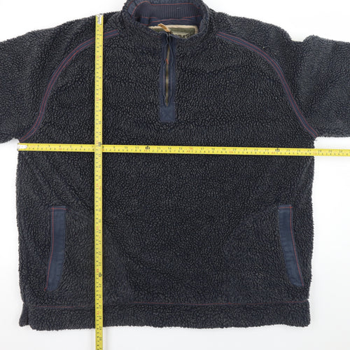 Mantaray Men’s Blue 3XL Fleece 1/4 Zip Jacket Warm Lined