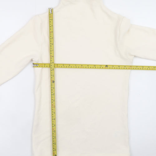 Marks and Spencer Women Ivory Long Sleeve Heatgen Pullover Size 14