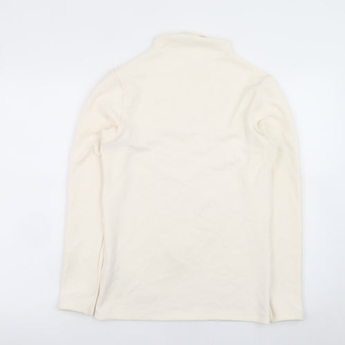 Marks and Spencer Women Ivory Long Sleeve Heatgen Pullover Size 14