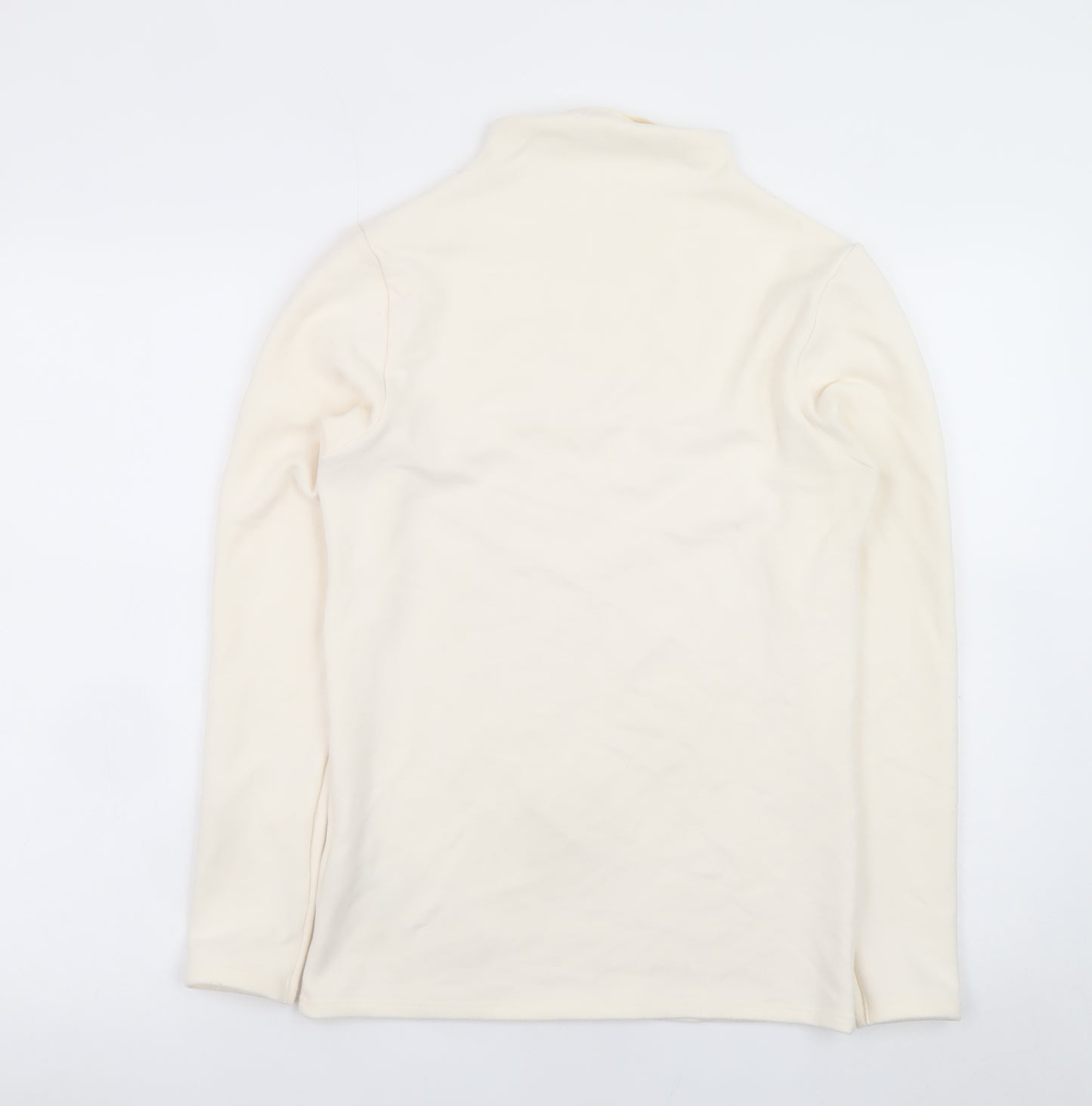 Marks and Spencer Women Ivory Long Sleeve Heatgen Pullover Size 14
