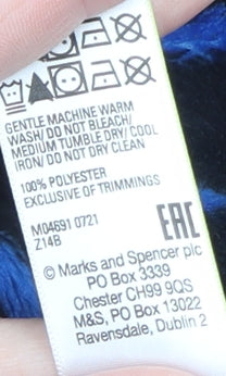Marks and Spencer Boys Black Fleece PlayStation Hooded Robe 11-12 Years