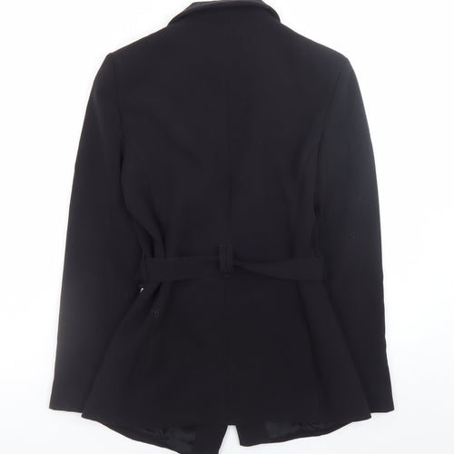 Atterley Women's Black Belted Blazer UK 10 Regular Fit