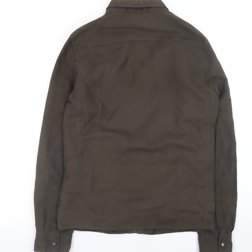 Zara Man Men's Brown Slim Fit Zip-Up Jacket Size S