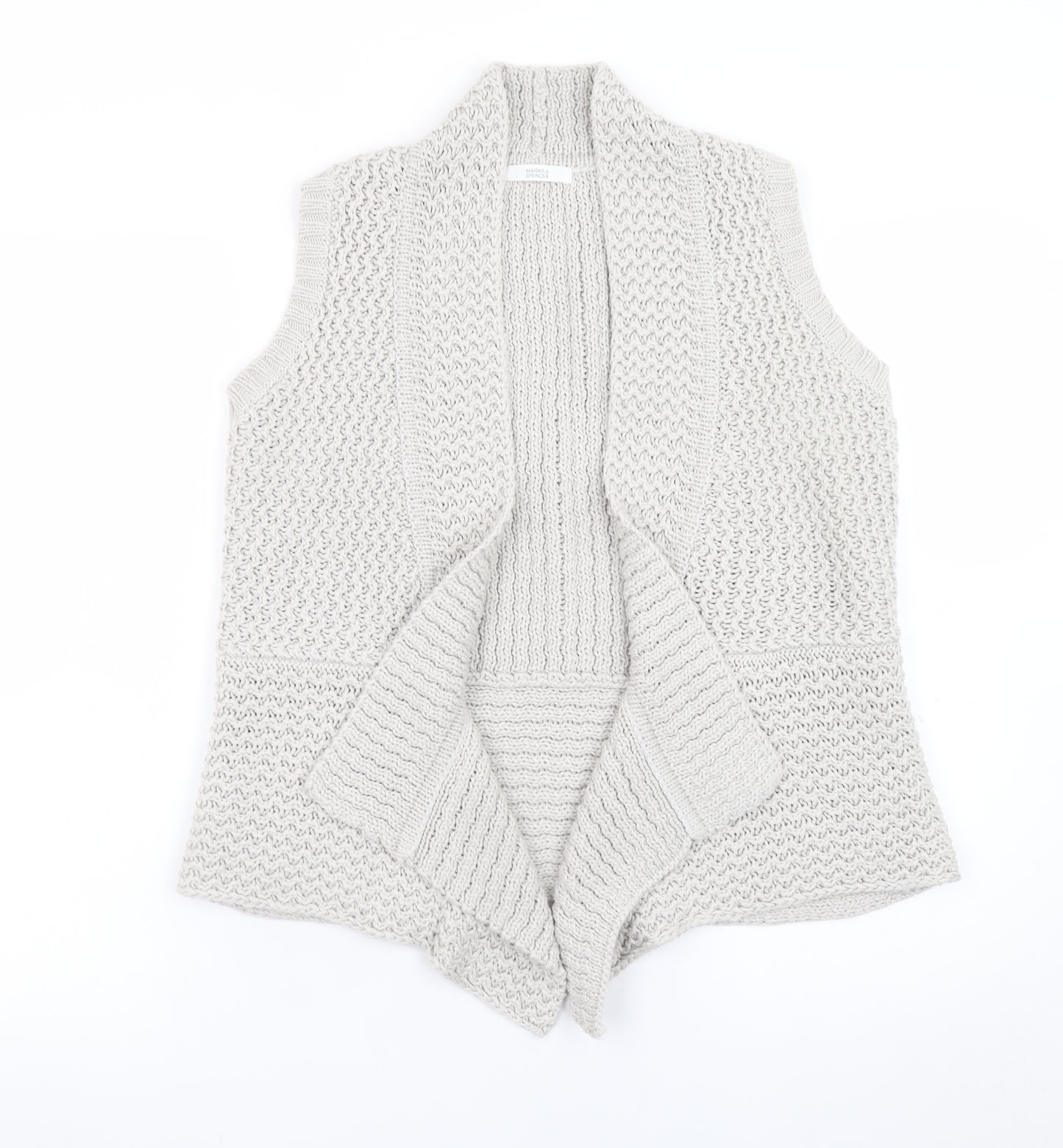 Marks and Spencer Women's Grey Sleeveless Knit Vest UK 12