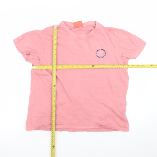 Oxbow Womens Pink Cotton Surfwear Logo T-Shirt M
