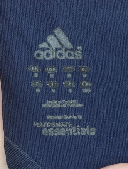 Adidas Men’s Blue Large Logo Graphic Sports T-Shirt