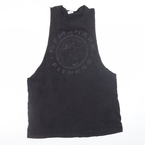 Gymshark Men’s Black Sleeveless Crew Neck Athletic T-Shirt M