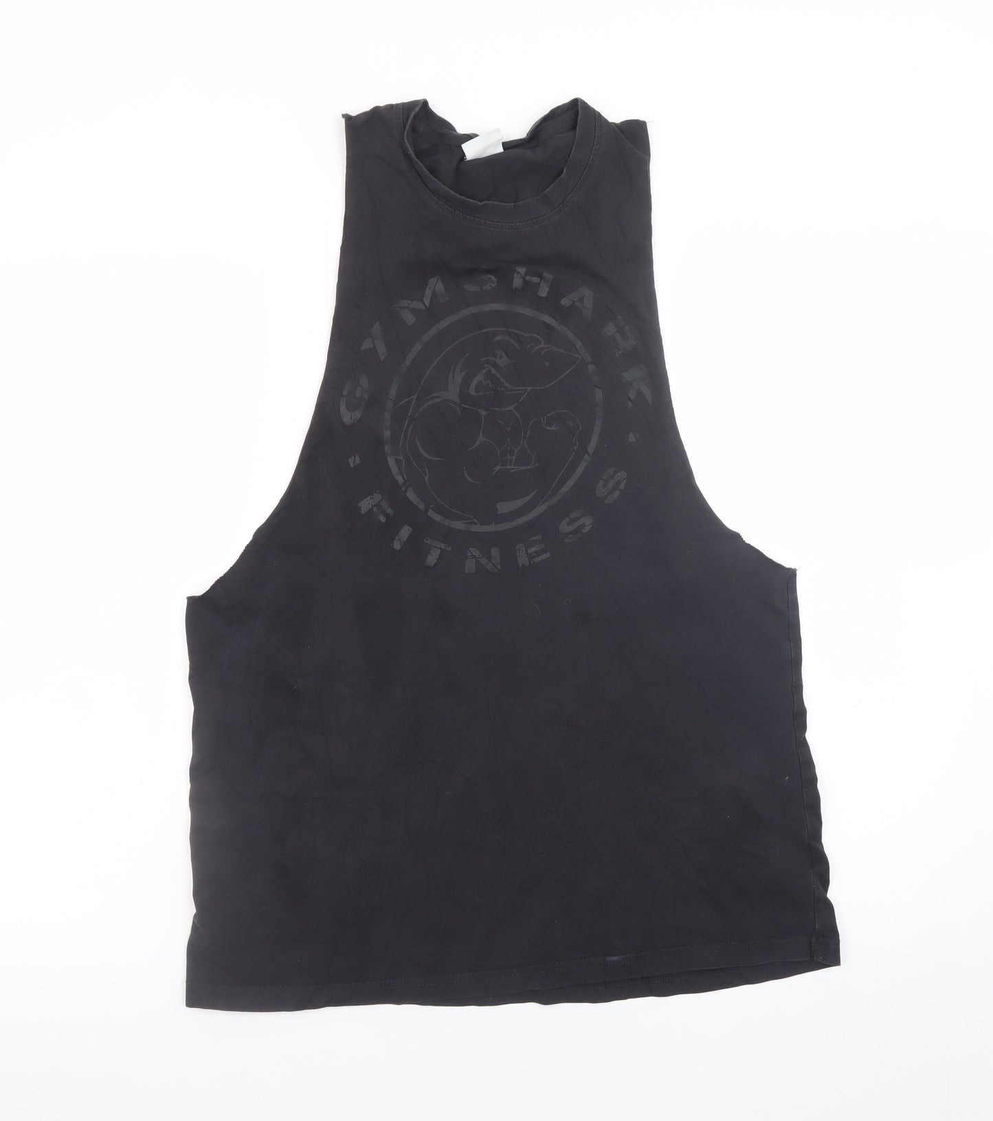 Gymshark Men’s Black Sleeveless Crew Neck Athletic T-Shirt M
