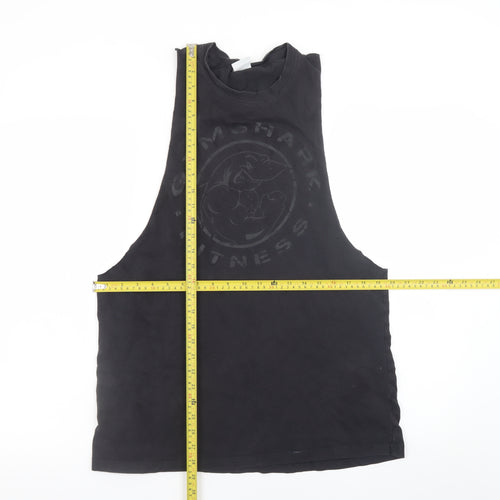 Gymshark Men’s Black Sleeveless Crew Neck Athletic T-Shirt M
