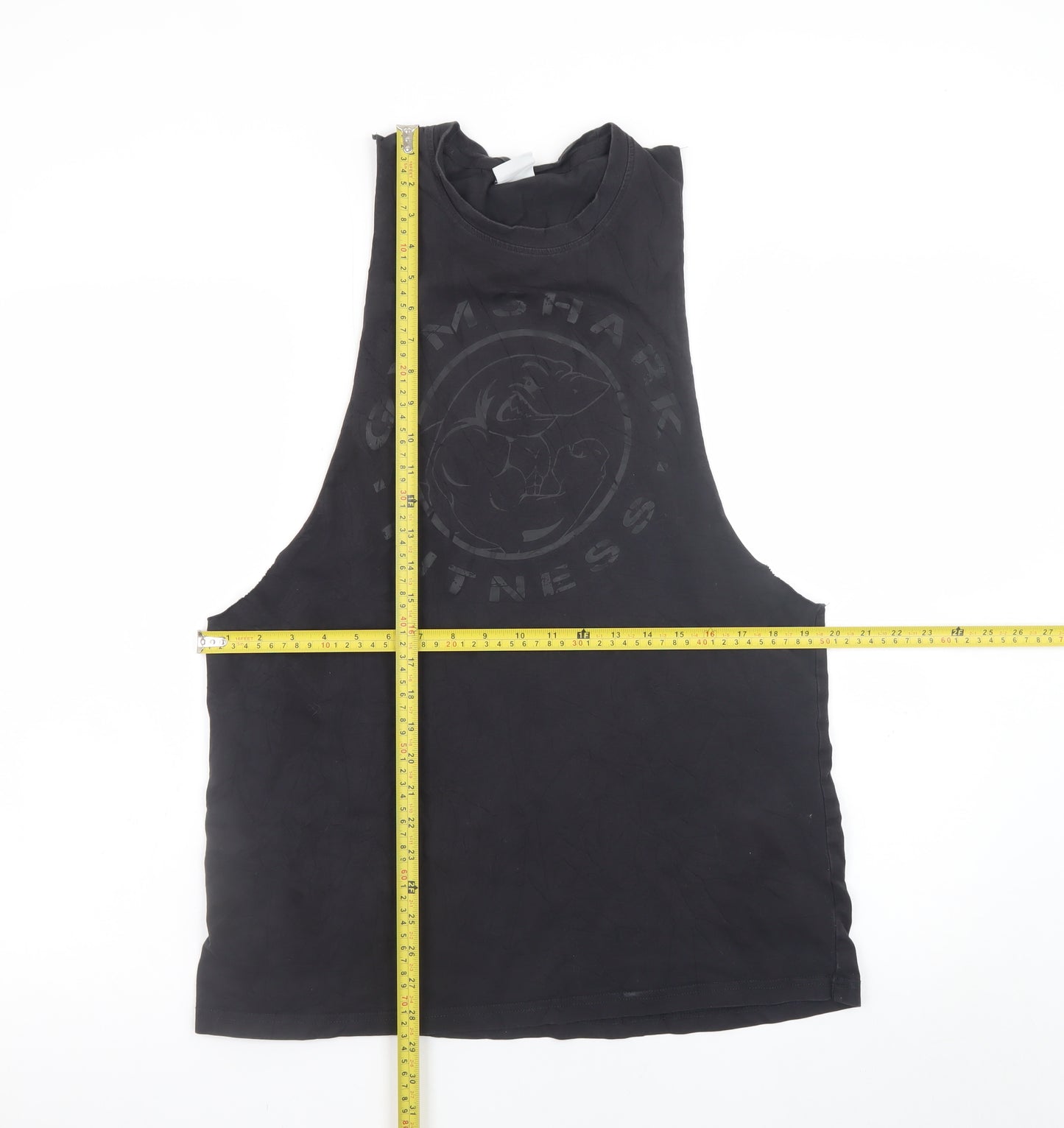 Gymshark Men’s Black Sleeveless Crew Neck Athletic T-Shirt M