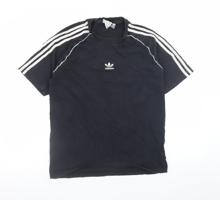 Adidas Men's Black Short Sleeve Crew Neck Cotton T-Shirt Size S
