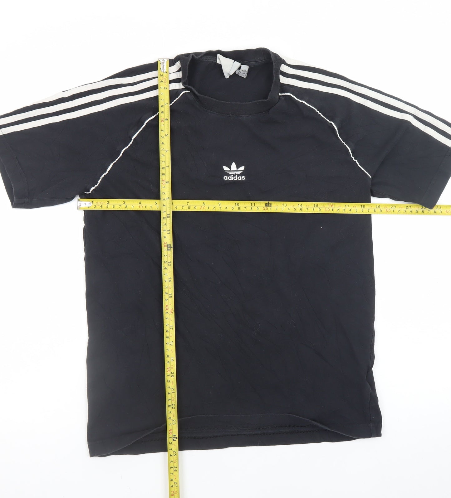 Adidas Men's Black Short Sleeve Crew Neck Cotton T-Shirt Size S