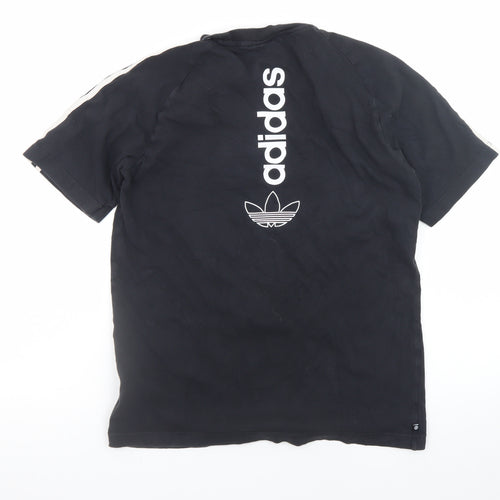 Adidas Men's Black Short Sleeve Crew Neck Cotton T-Shirt Size S