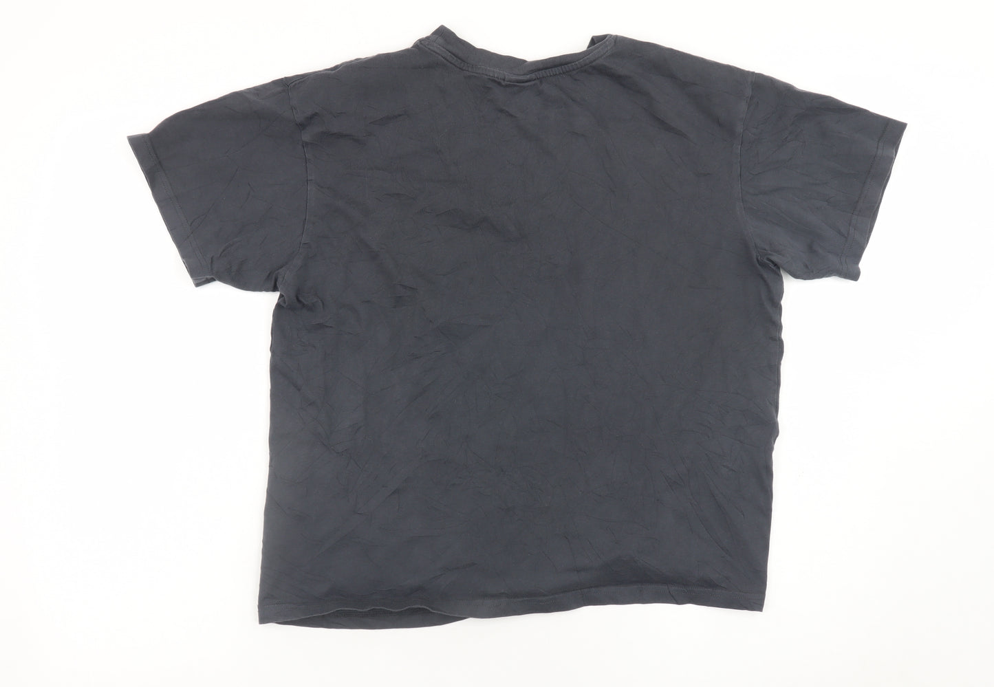 H&M Womens Black Baltimore Ravens Graphic Cotton T-Shirt Size S