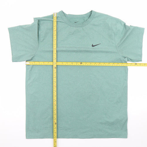 Nike Men’s Green Dri-Fit Short Sleeve Crew Neck Sports T-Shirt L