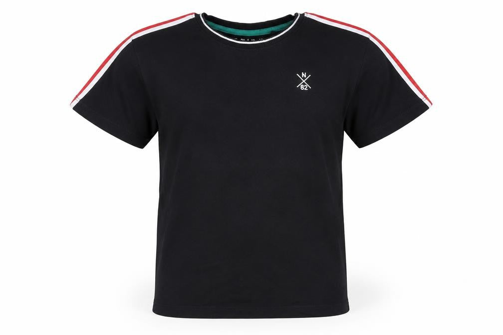 Next Boys Black Short Sleeve Crew Neck Cotton T-Shirt 11 Years