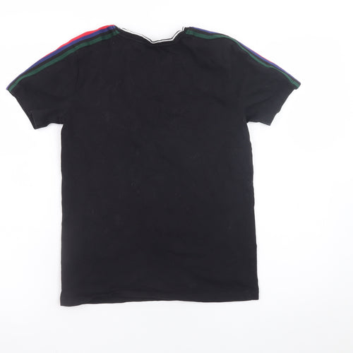 Next Boys Black Short Sleeve Crew Neck Cotton T-Shirt 11 Years