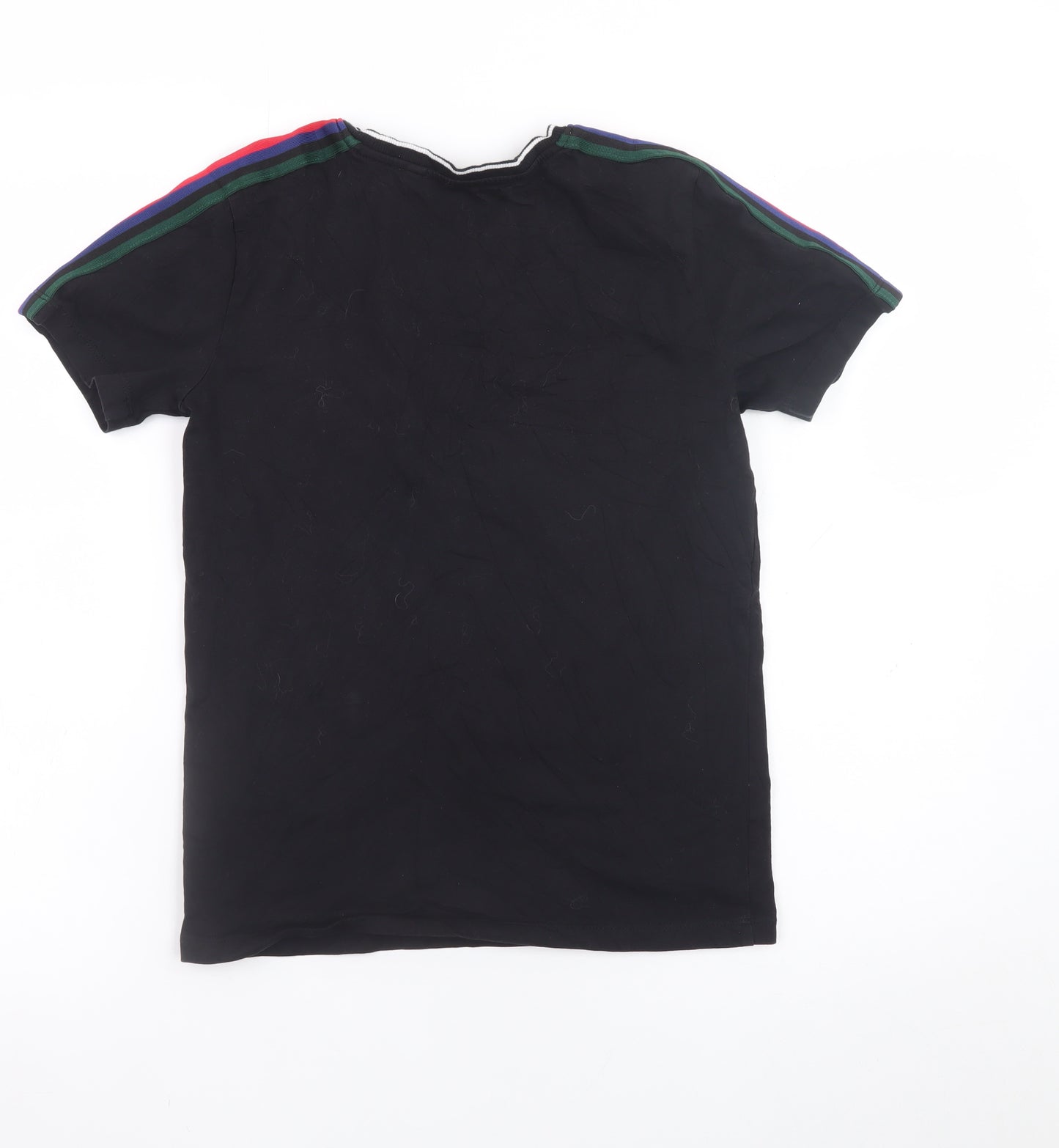 Next Boys Black Short Sleeve Crew Neck Cotton T-Shirt 11 Years